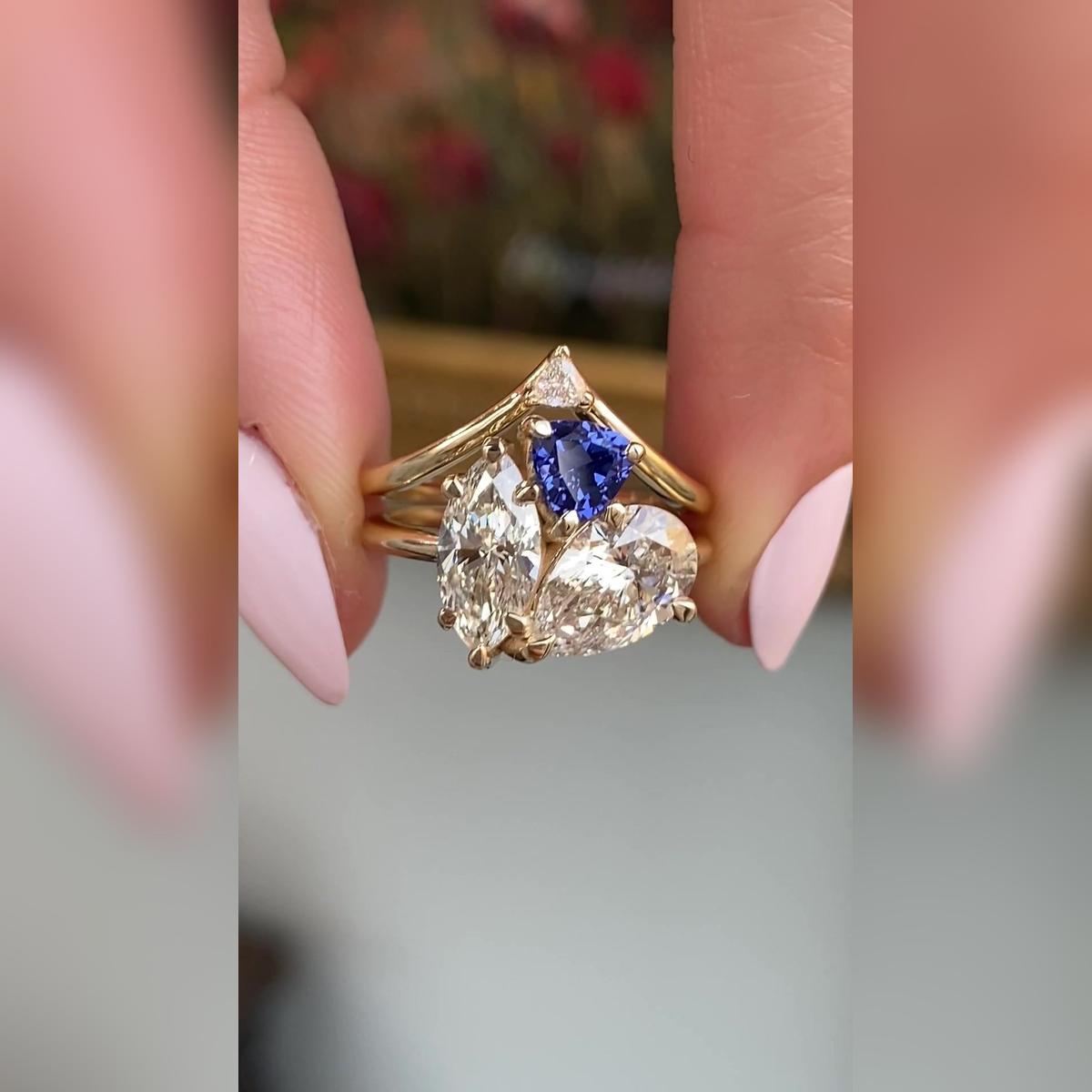 Azure Wedding Band Pairings