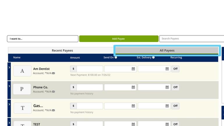 Bill Pay Dashboard