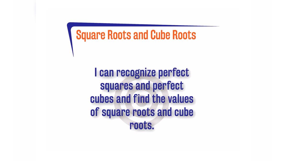 CoreSP 3.1.4 Square Roots and Cube Roots