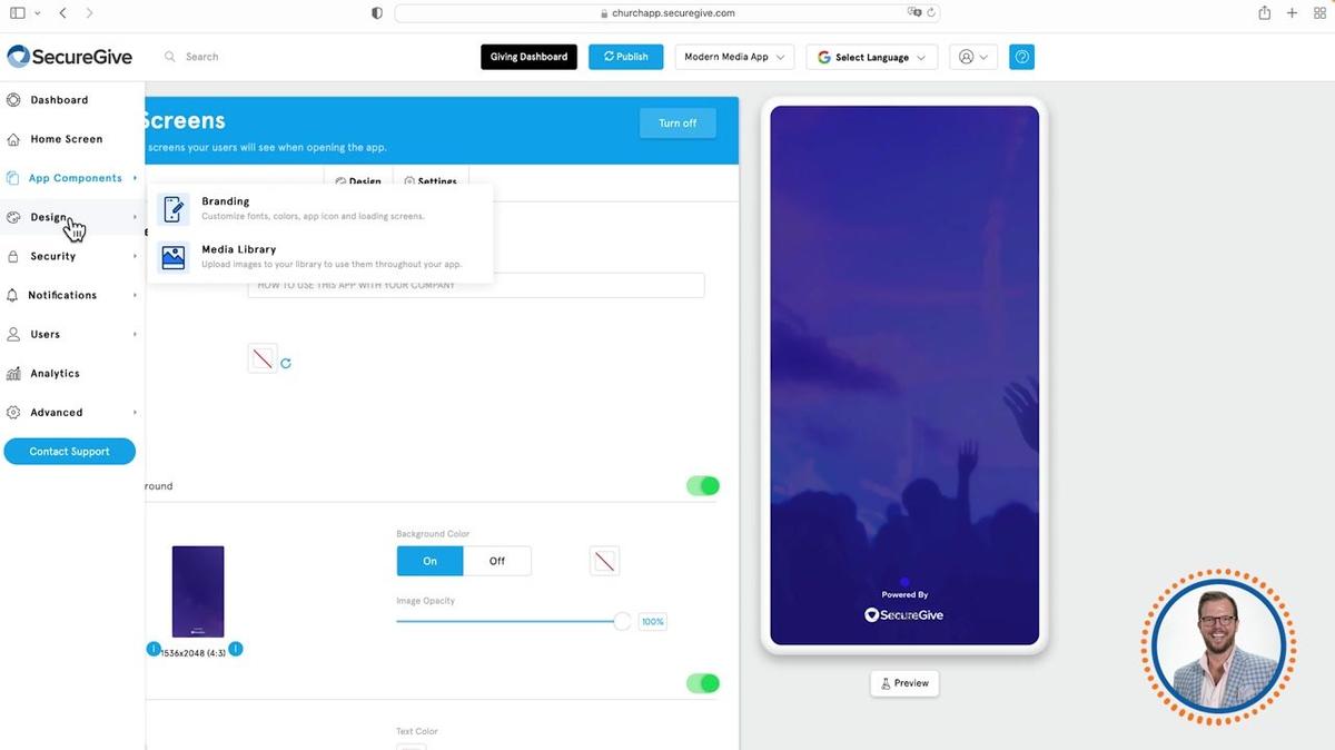 Church Apps Walkthrough - Design