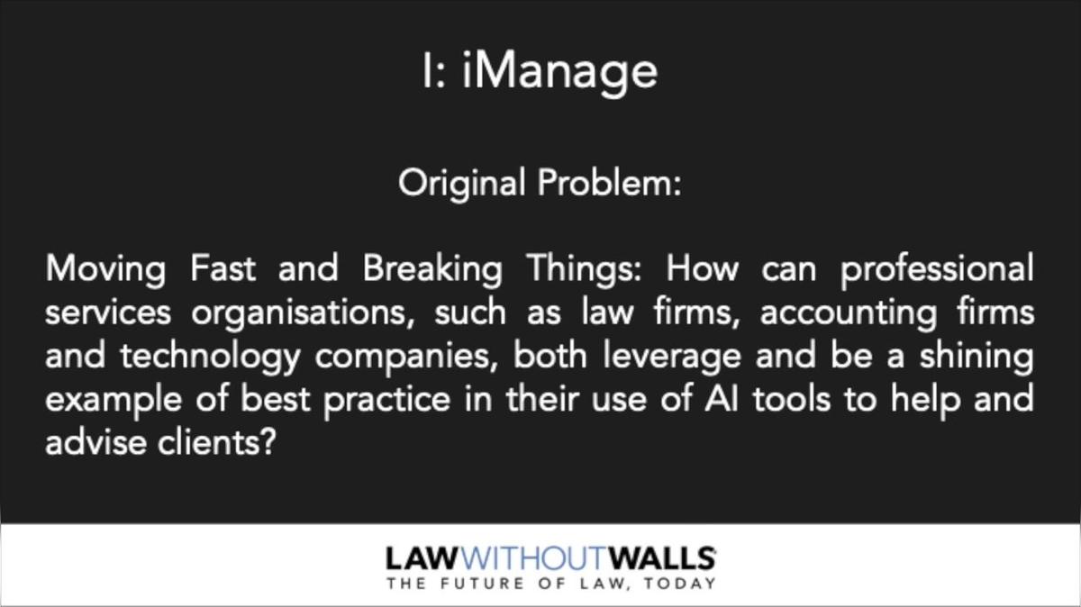 I: iManage