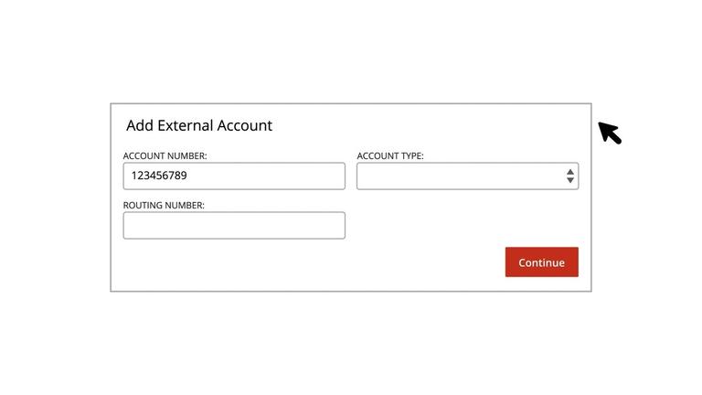 Add &amp; Verify External Accounts