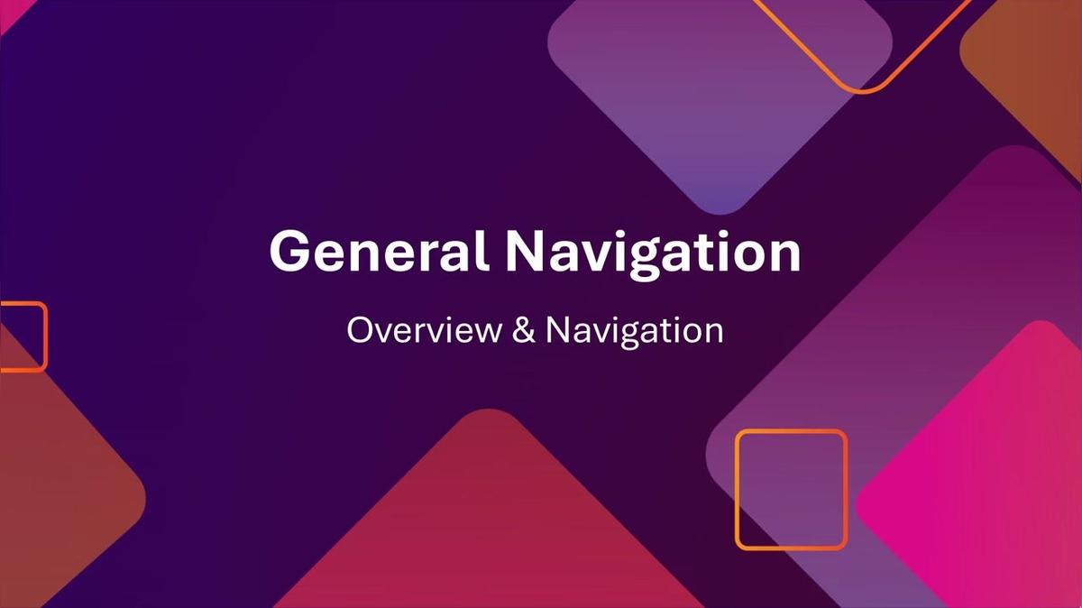 General Navigation
