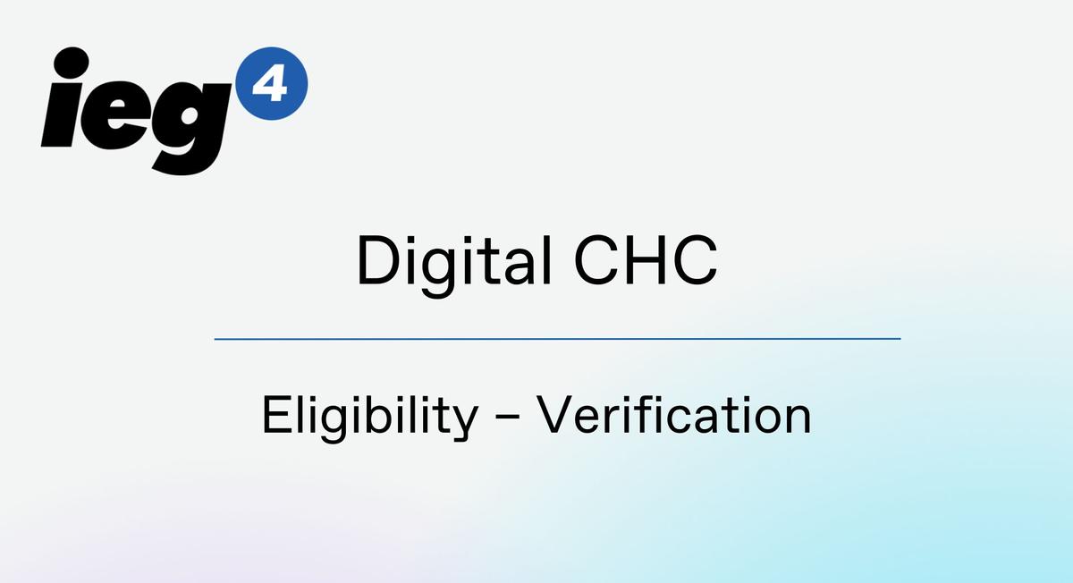 Eligibility - Verification