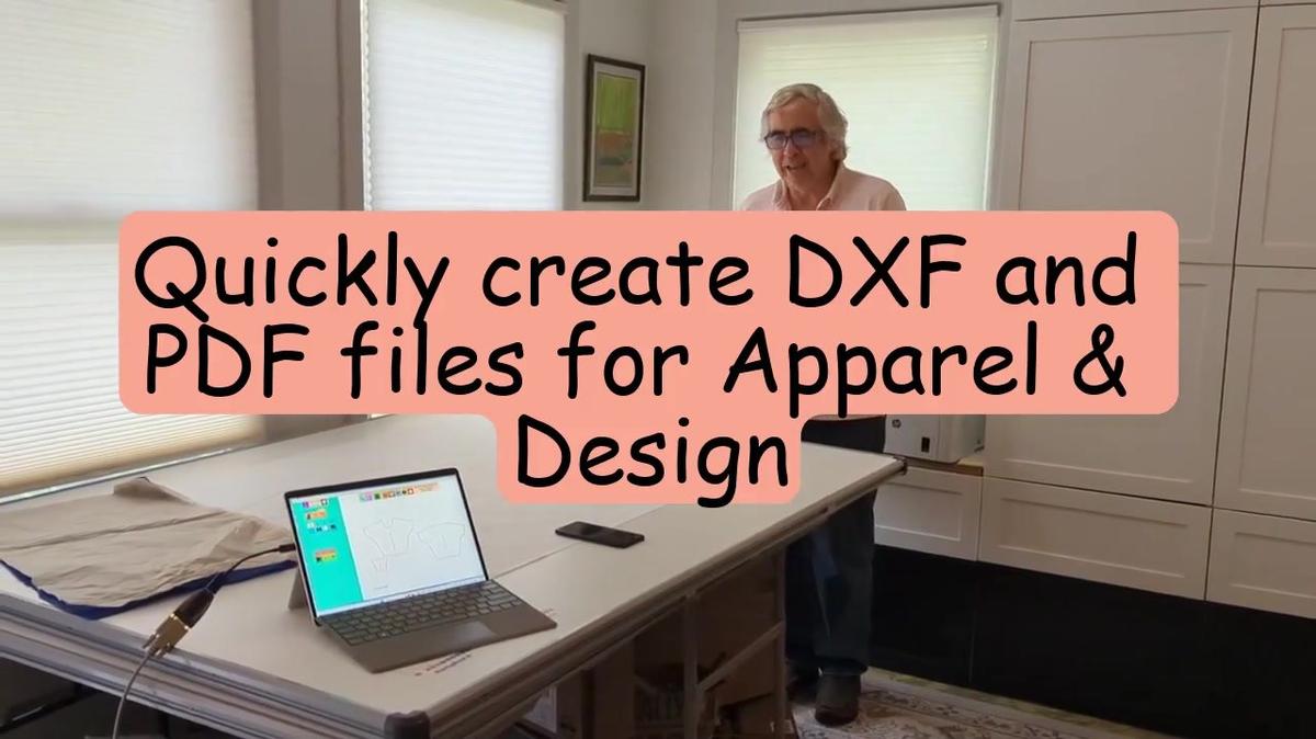 Quickly create DXF and  PDF files for Apparel &  Design