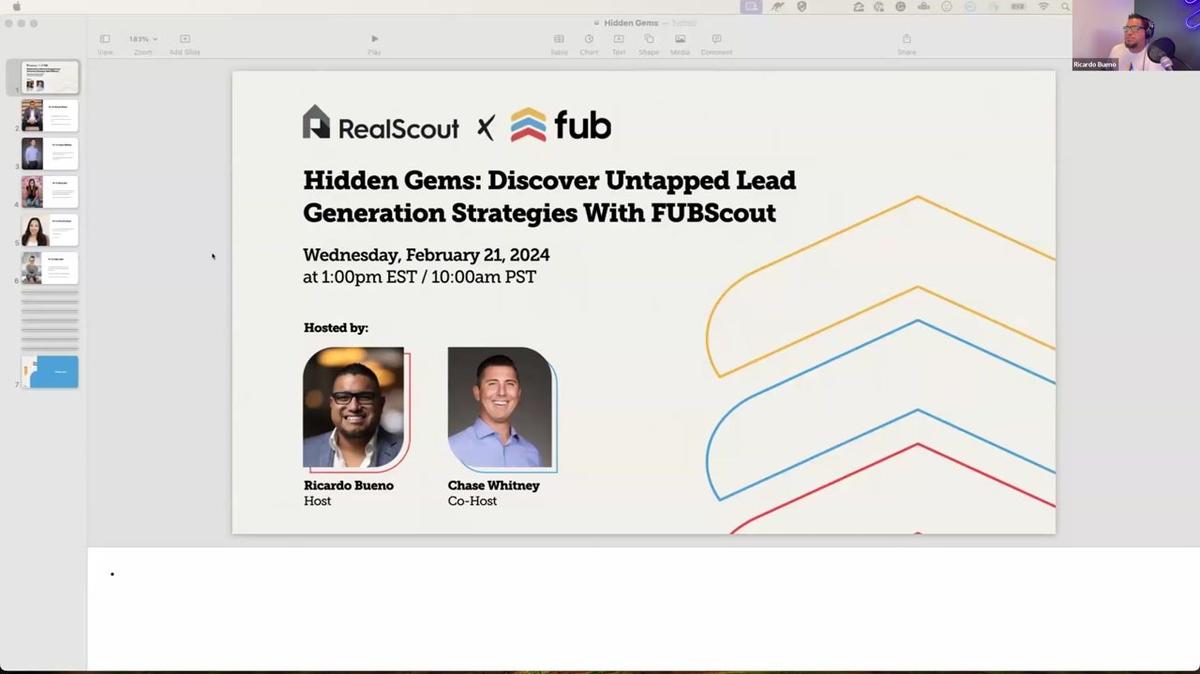 Hidden Gems Webinar: Real Scout & FUB with Chase Whitney (2-21-24)