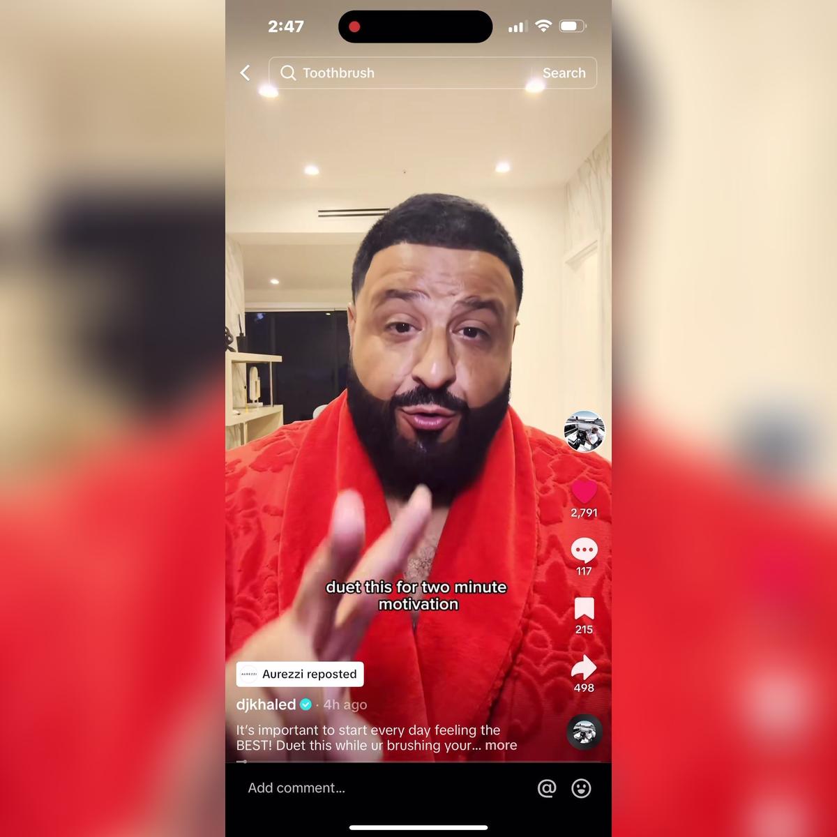 DJ Khaled TikTok May 28th clipped
