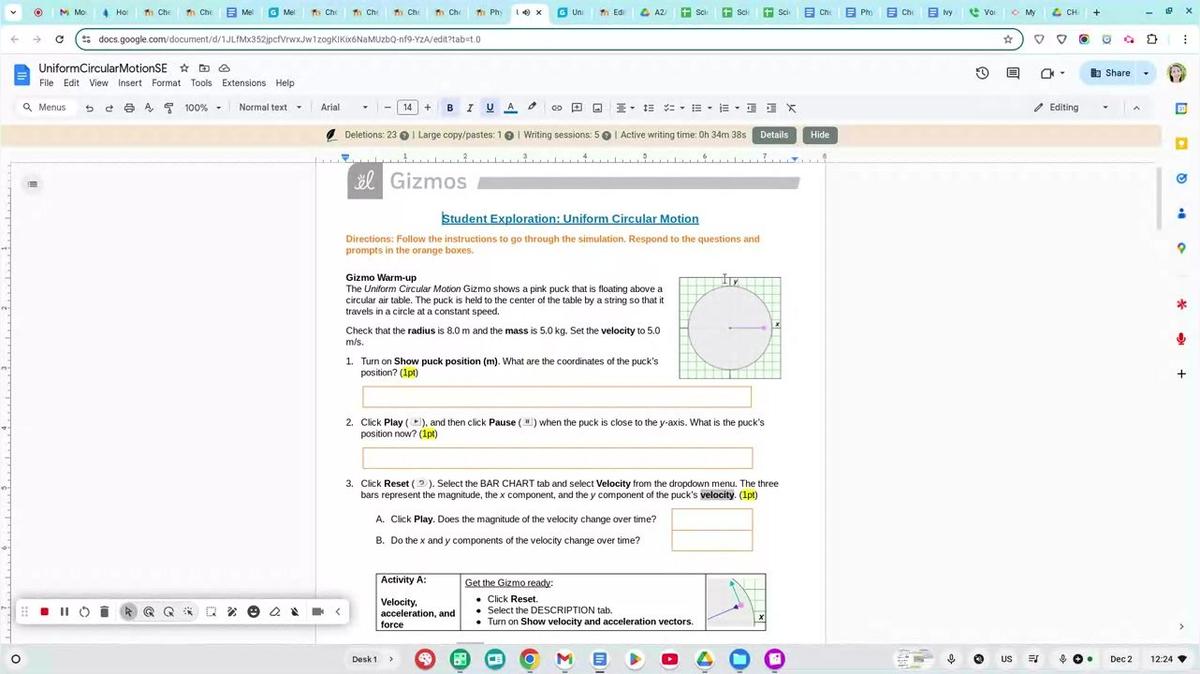Physics Centripetal Force Gizmp