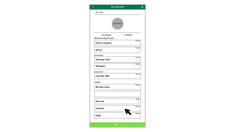 Move Money - Managing Payees
