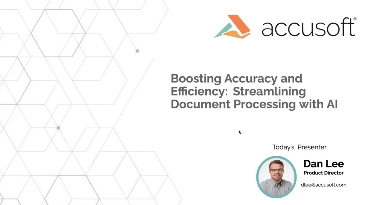 Boost Accuracy and Efficiency - Streamlining Document Processing with AI