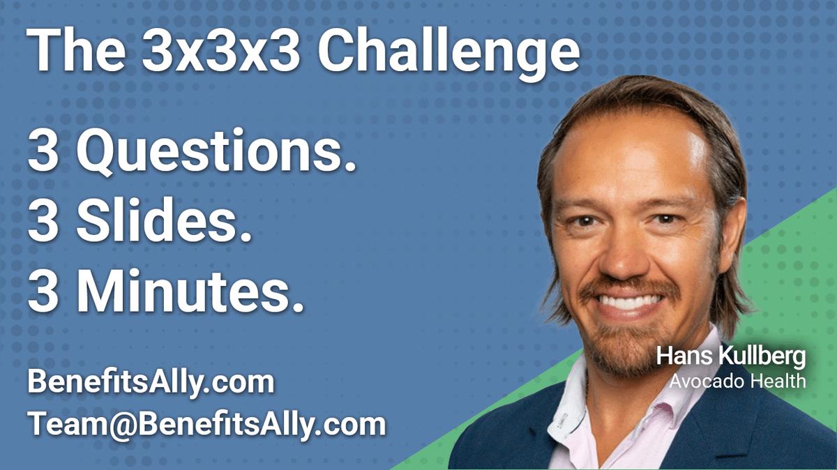 Avocado Health - 3x3x3 Challenge with Hans Kullberg