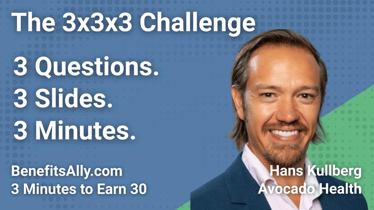 Avocado Health - 3x3x3 Challenge with Hans Kullberg