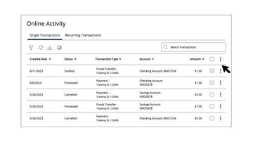Cancelling Individual Transactions