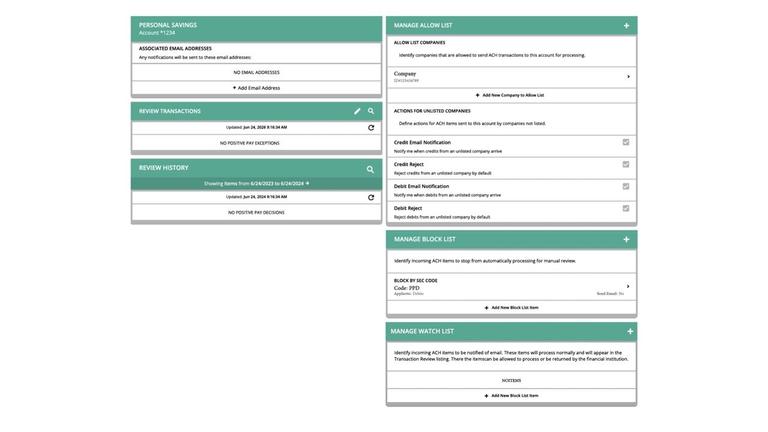 Filters - Watch List