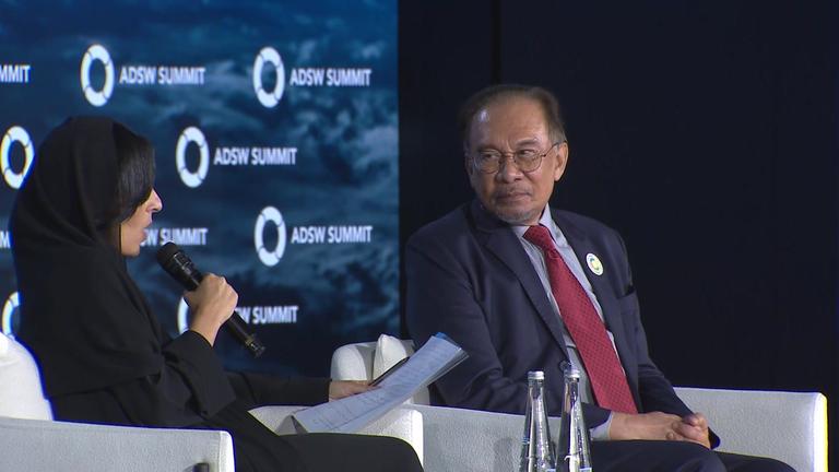 2025 - ADSW - Summit - 14th - 06 - ASEAN's Interconnected Future - HE Razan Al Mubarak &amp;  HE Anwar Ibrahim