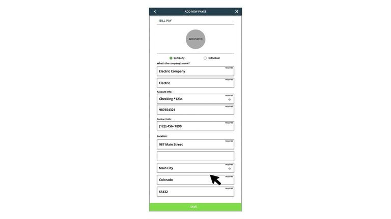 Move Money - Managing Payees