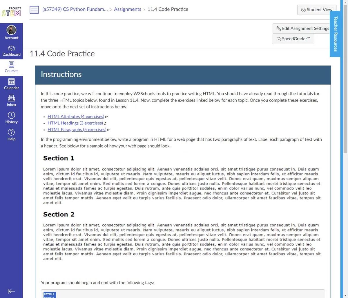 11.4 Code Practice
