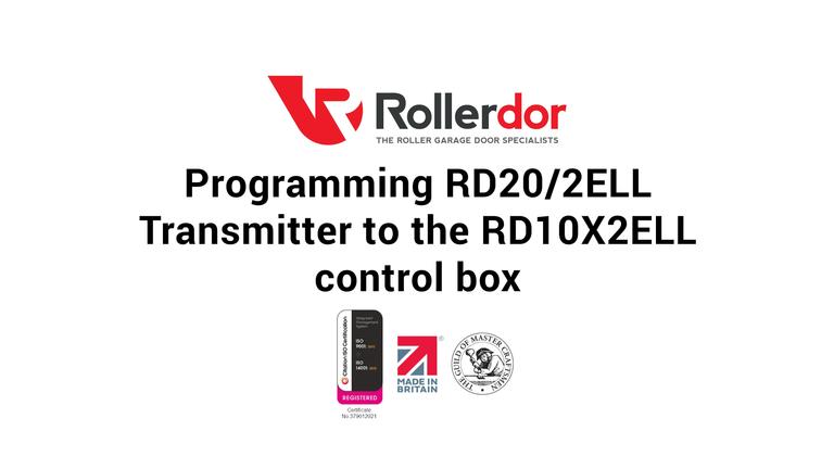 Programming RD20/2ELL Transmitter to the RD10X2ELL control box
