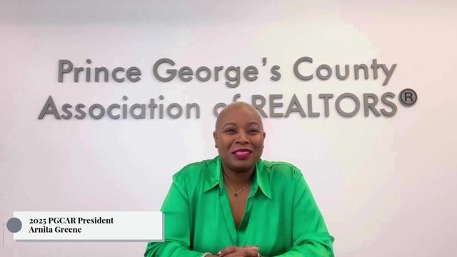 Member Benefits Video - 2025 PGCAR President Arnita Greene