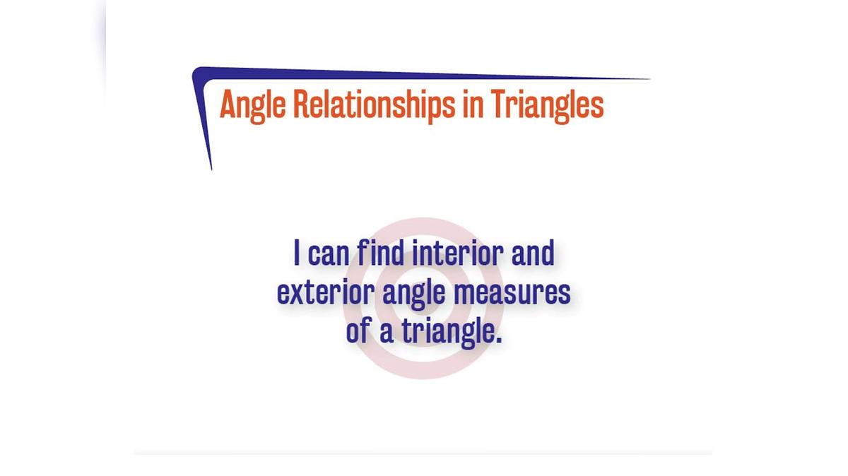 FL27 3.7.3 Angle Relationships in Triangles