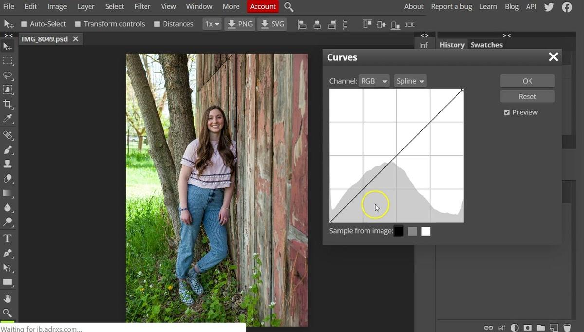 Photopea - Curves Demonstration.mp4