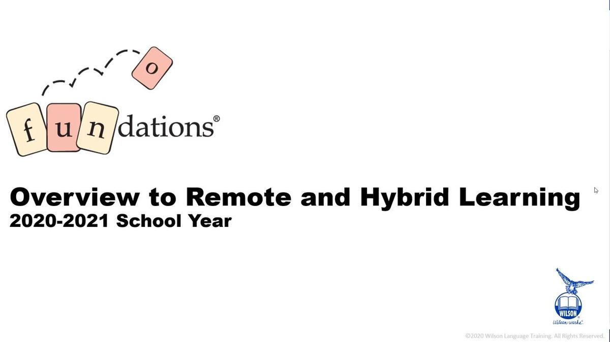 Brief Overview - Planning for Fundations 2020-2021 School Year.mp4