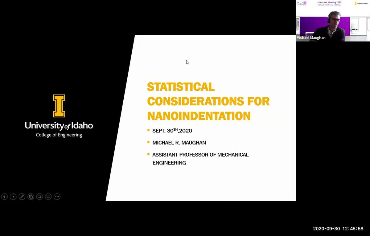 Statistical Aspect of Nanoindentation Applications