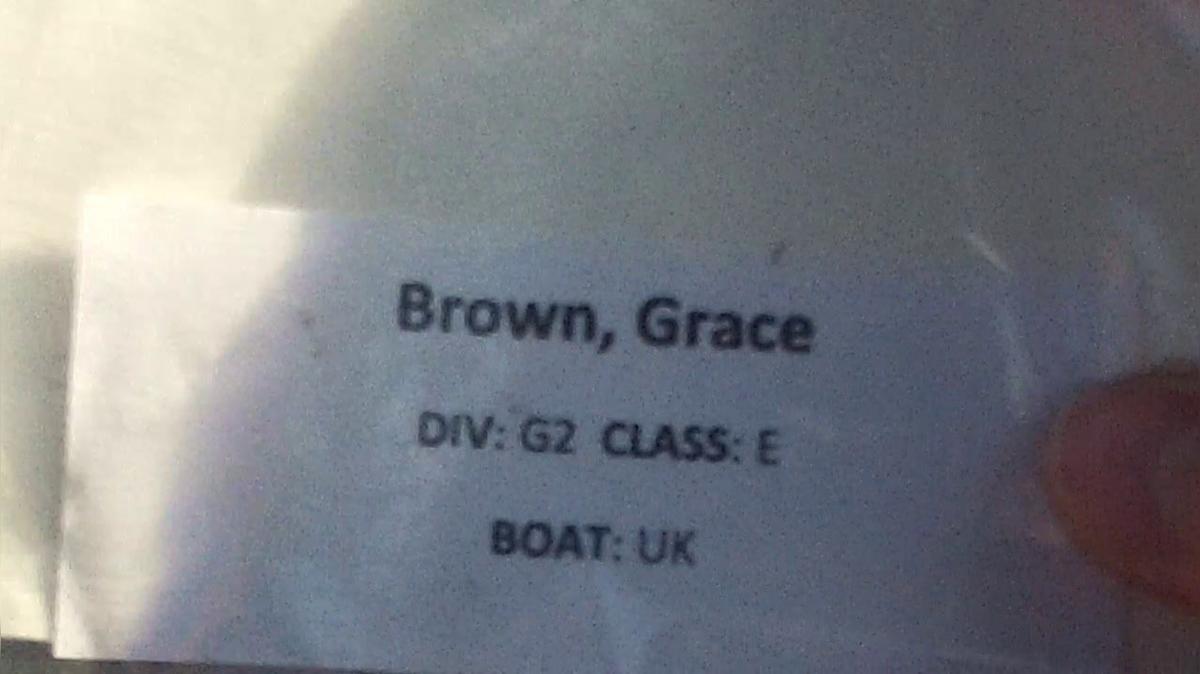 Grace Brown G2 Round 1 Pass 2