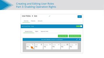 Enabling Operation Rights