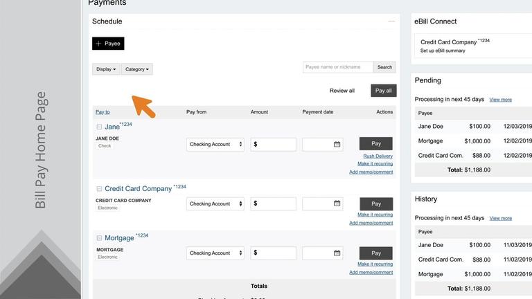 Editing or Deleting a Payee