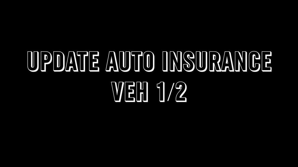 Paycom - Update Auto Insurance Vehicle 1 and 2