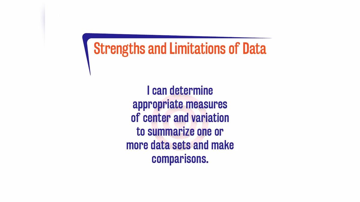 FL 1A.11.4 Strengths and Limitations of Data