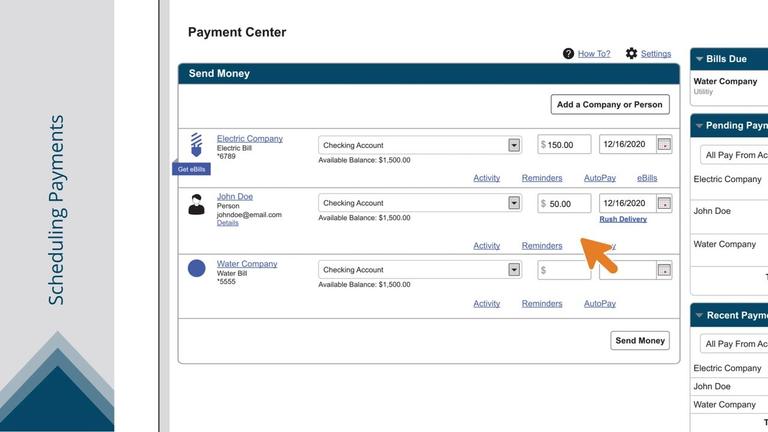 Scheduling Payments