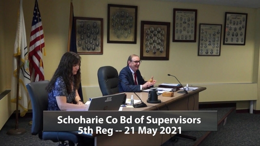 Schoharie Co Bd of Supervisors -- 5th  Reg  21 May 2021