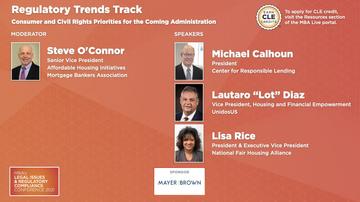 Wednesday Track 2: Regulatory Trends: Consumer and Civil Rights Priotities