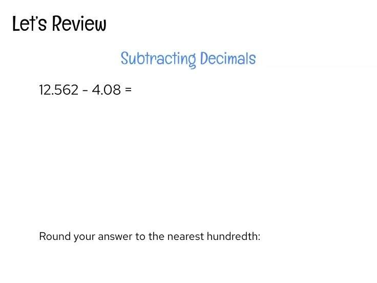 Review - Subtracting Decimals Example.mp4