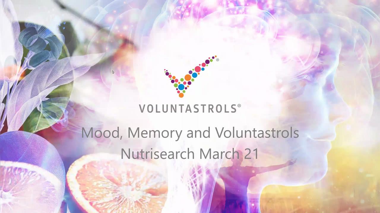 Nutriscript Webinar: Mood, Memory &amp; Voluntastrols with Cheryl Wiggins