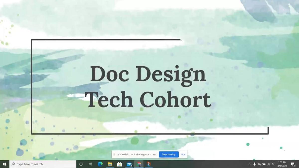 Tech Cohort Doc Design 3.3.2021