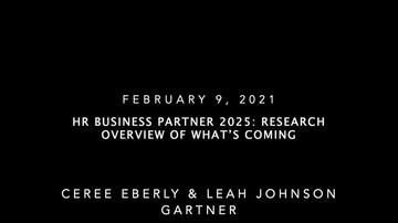 HR Business Partner 2025: Research Overview of What’s Coming