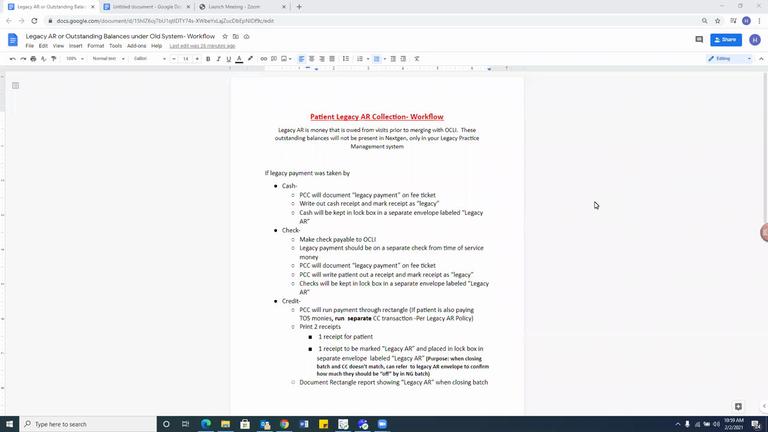 Legacy AR Collection Workflow- AR purchased by SVP