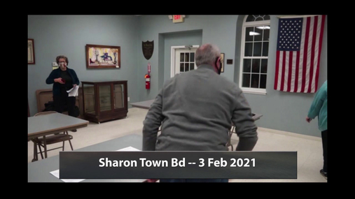Sharon Town Bd -- 3 Feb 2021