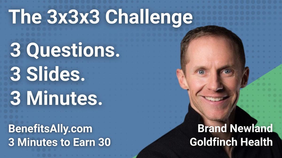 Goldfinch Health - 3x3x3 Challenge with Brand Newland