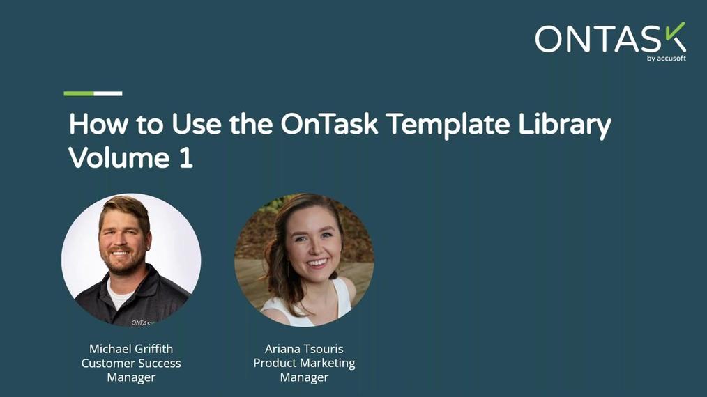 How to Use the OnTask Template Library - Volume 1