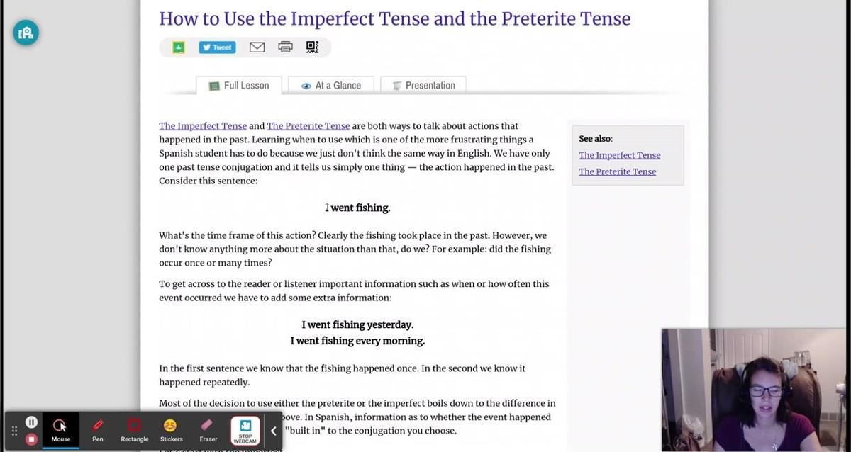How to Use the Imperfect Tense and the Preterite Tense - Spanish411