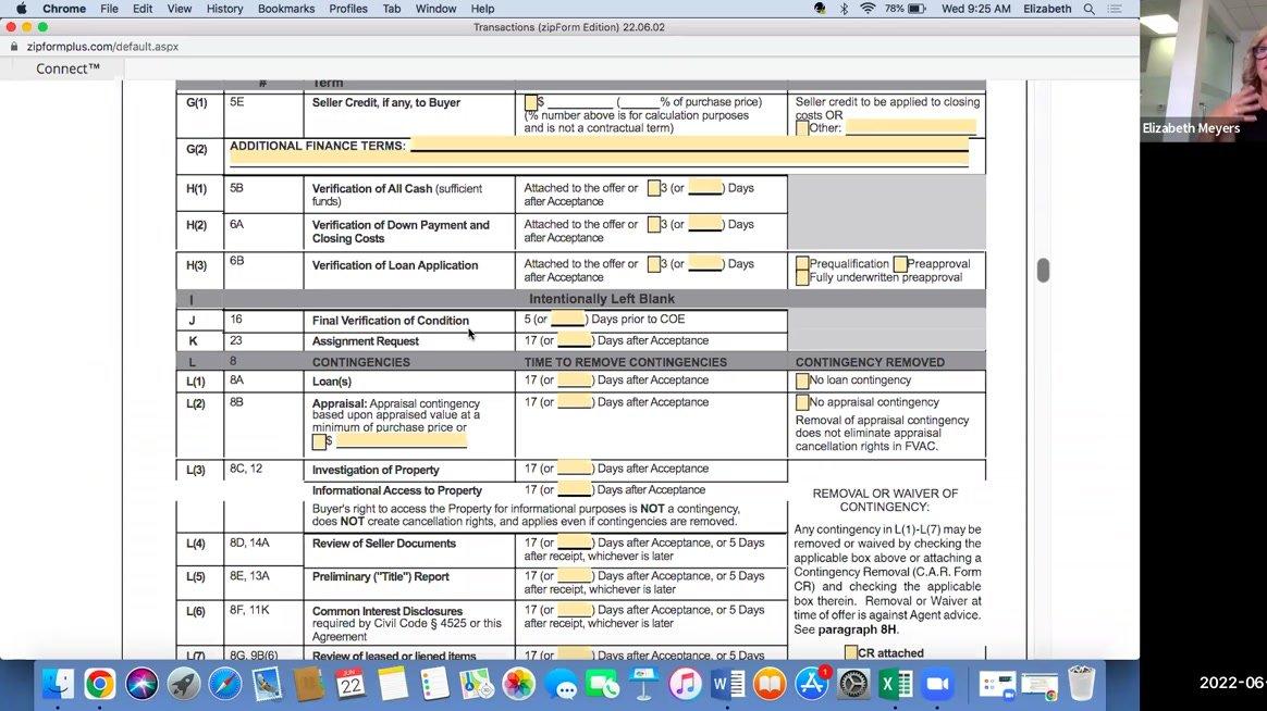 Residential Purchase Agreement (RPA) with Elizabeth Meyers (06-22-2022)