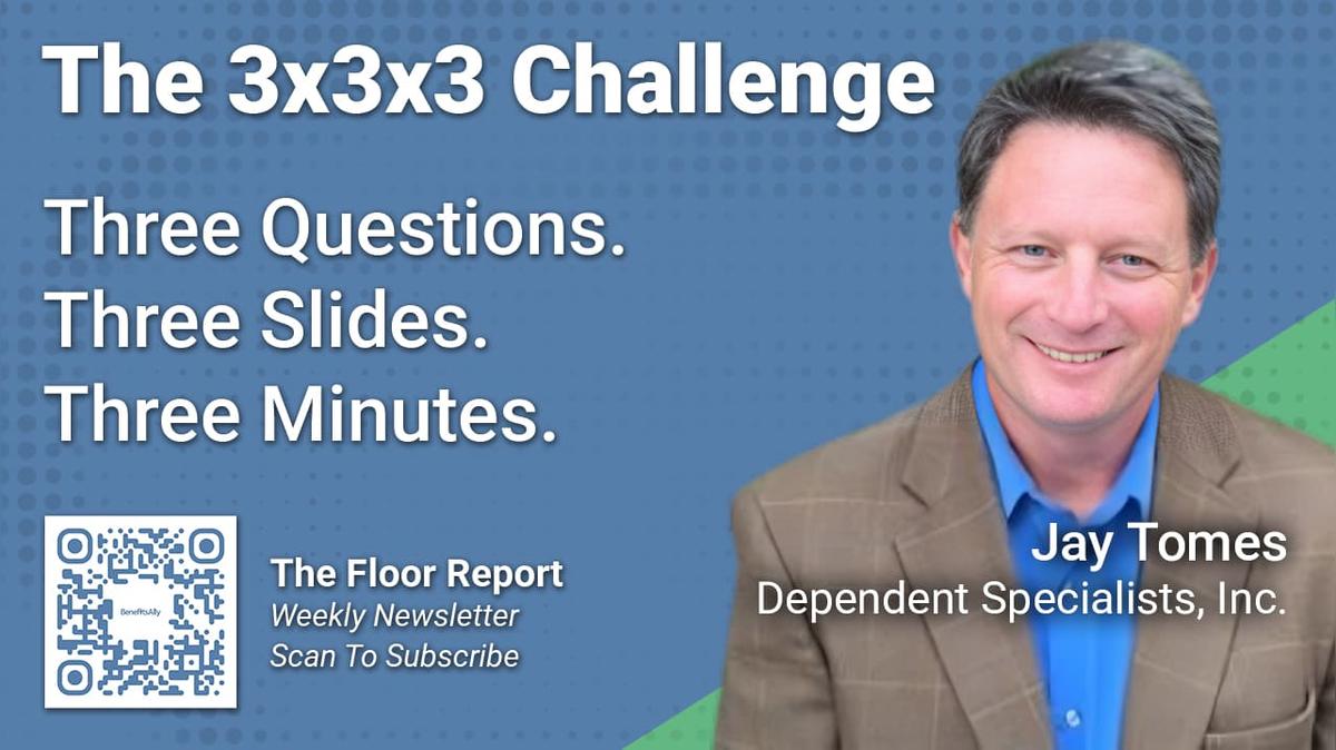 Dependent Specialists, Inc. - 3x3x3 Challenge with Jay Tomes
