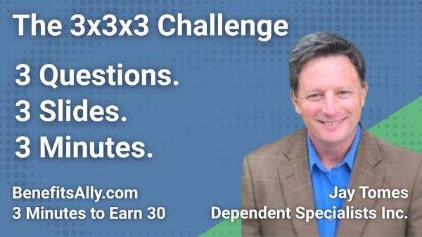 Dependent Specialists Inc. - 3x3x3 Challenge with Jay Tomes