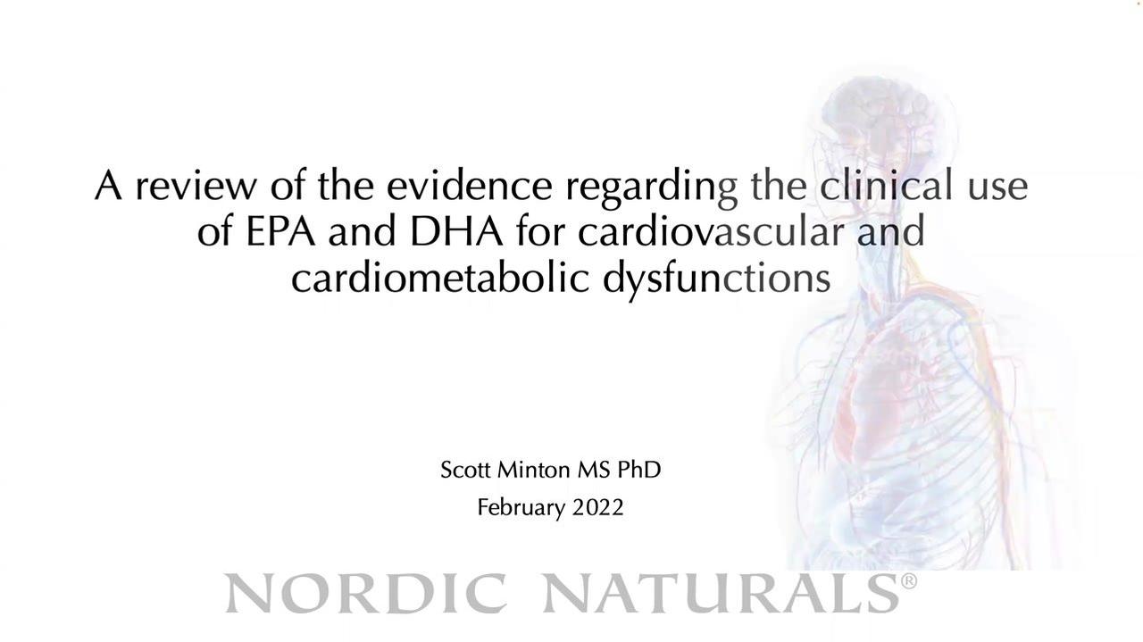EPA &amp; DHA for Cardiovascular &amp; Cardiometabolic Dysfunctions (2022)