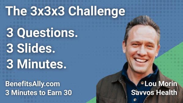 Savvos Health - 3x3x3 Challenge with Lou Morin