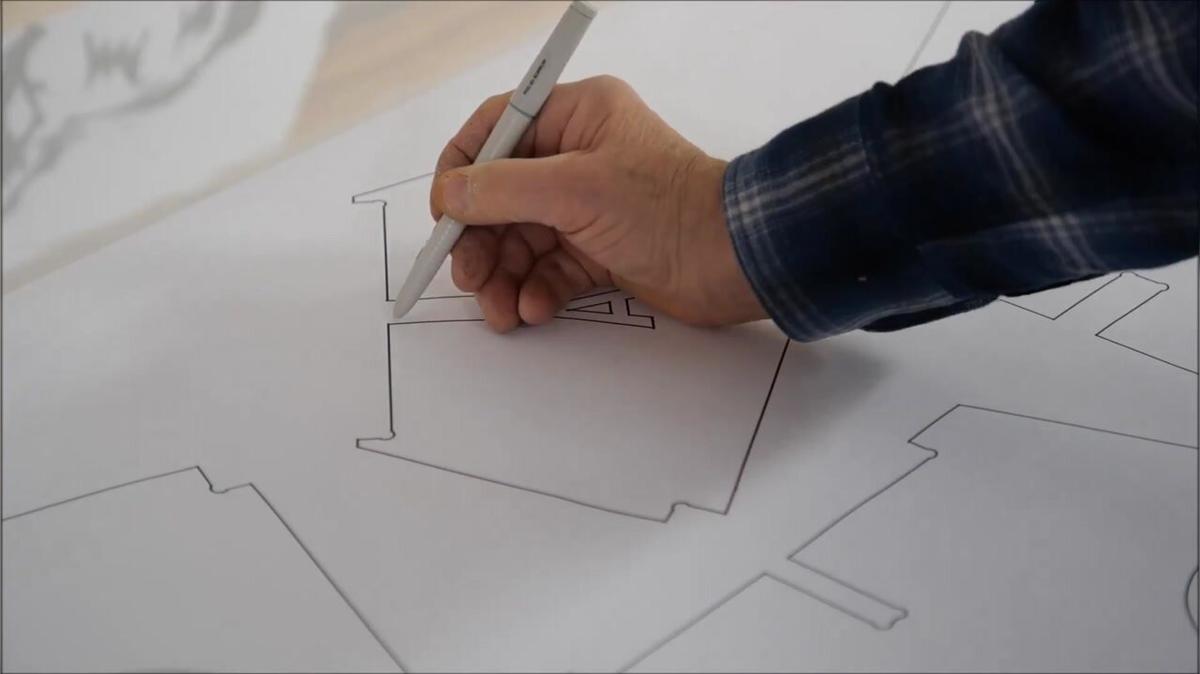 Video #1:digitize a plan for aircraft floats and cnc cut it